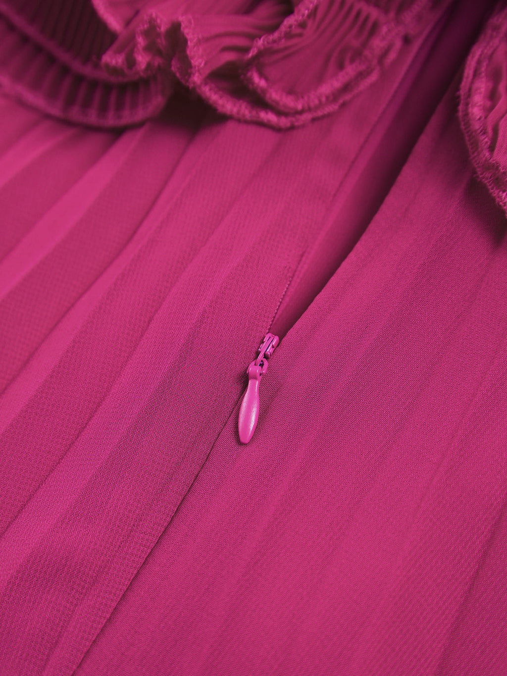 File Rosette Tube Pleat Mini Elbise