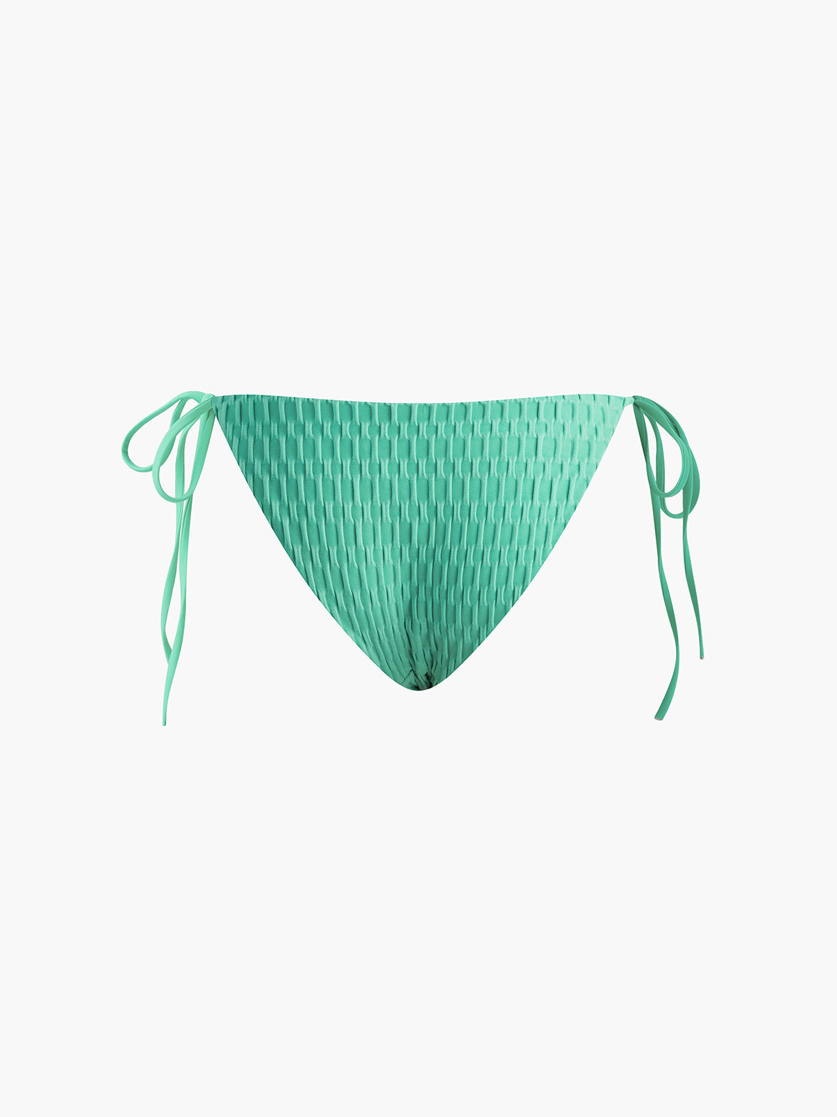 Düz Renk Halter Yaka Düğümlü Bikini Seti