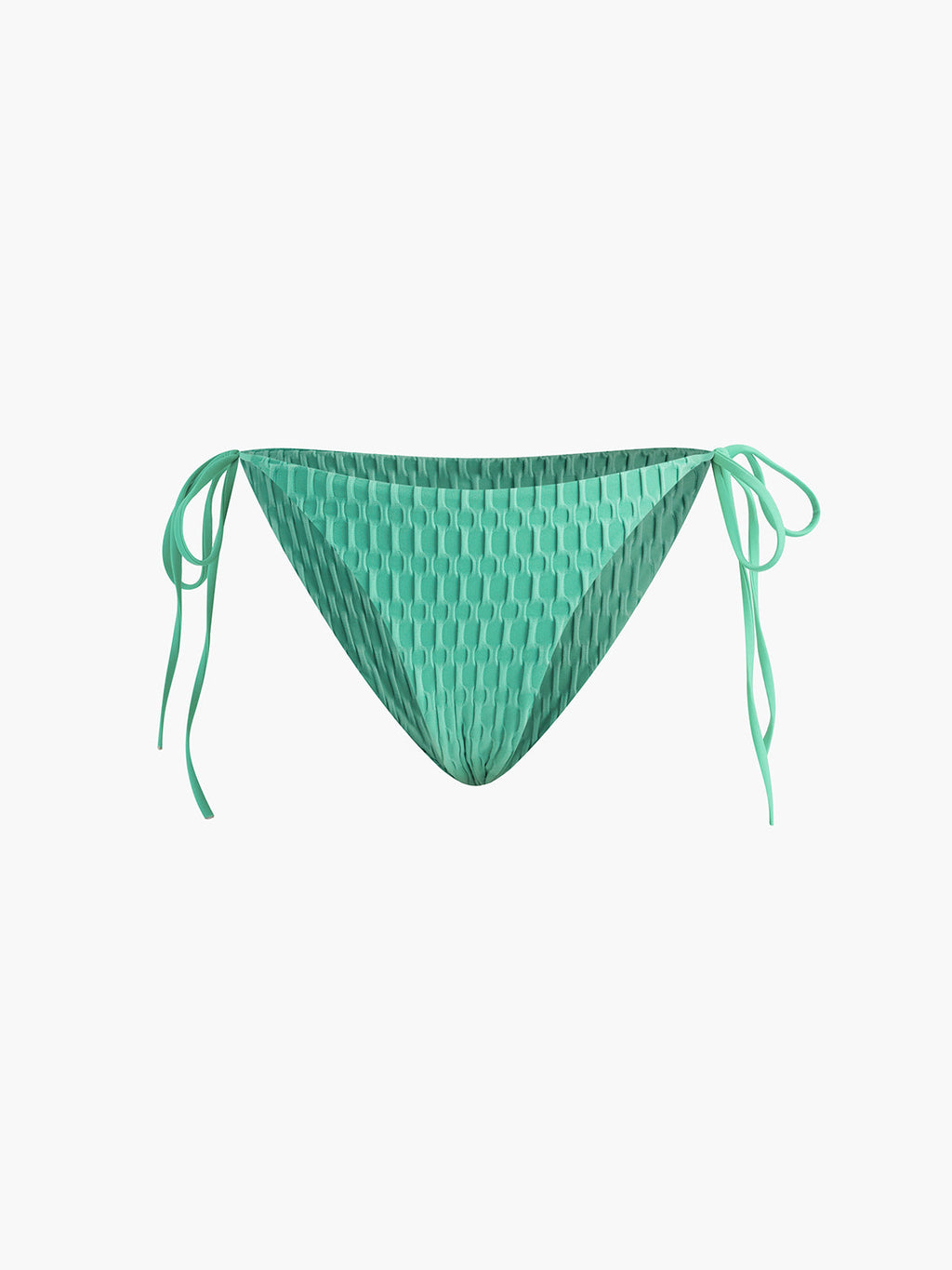 Düz Renk Halter Yaka Düğümlü Bikini Seti