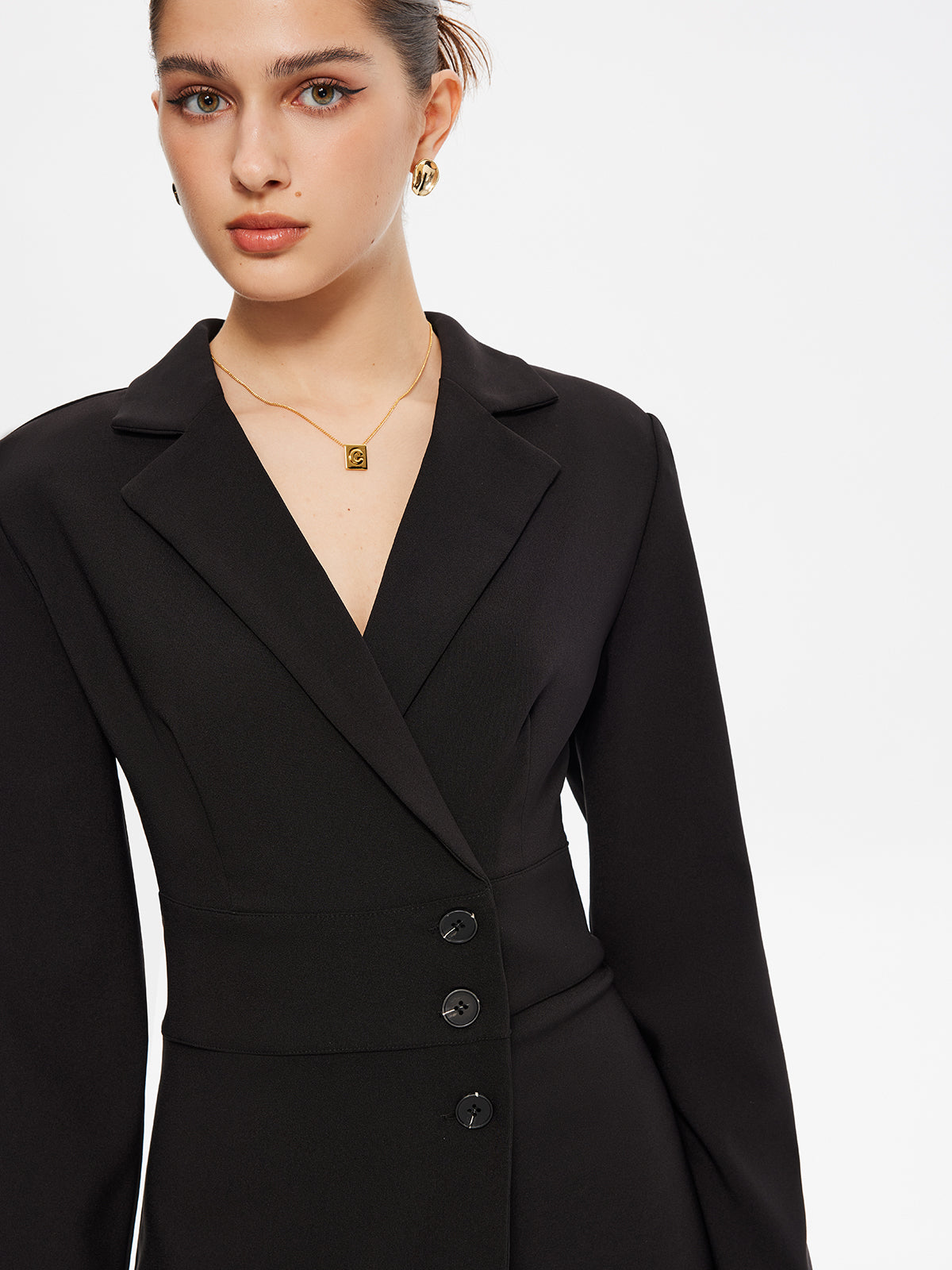 First Choice Blazer Uzun Kollu Mini Elbise