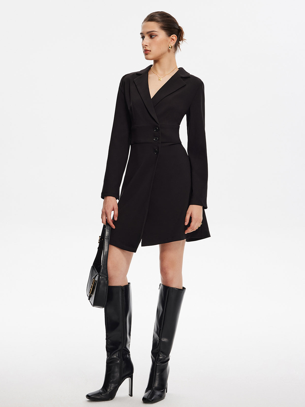 First Choice Blazer Uzun Kollu Mini Elbise
