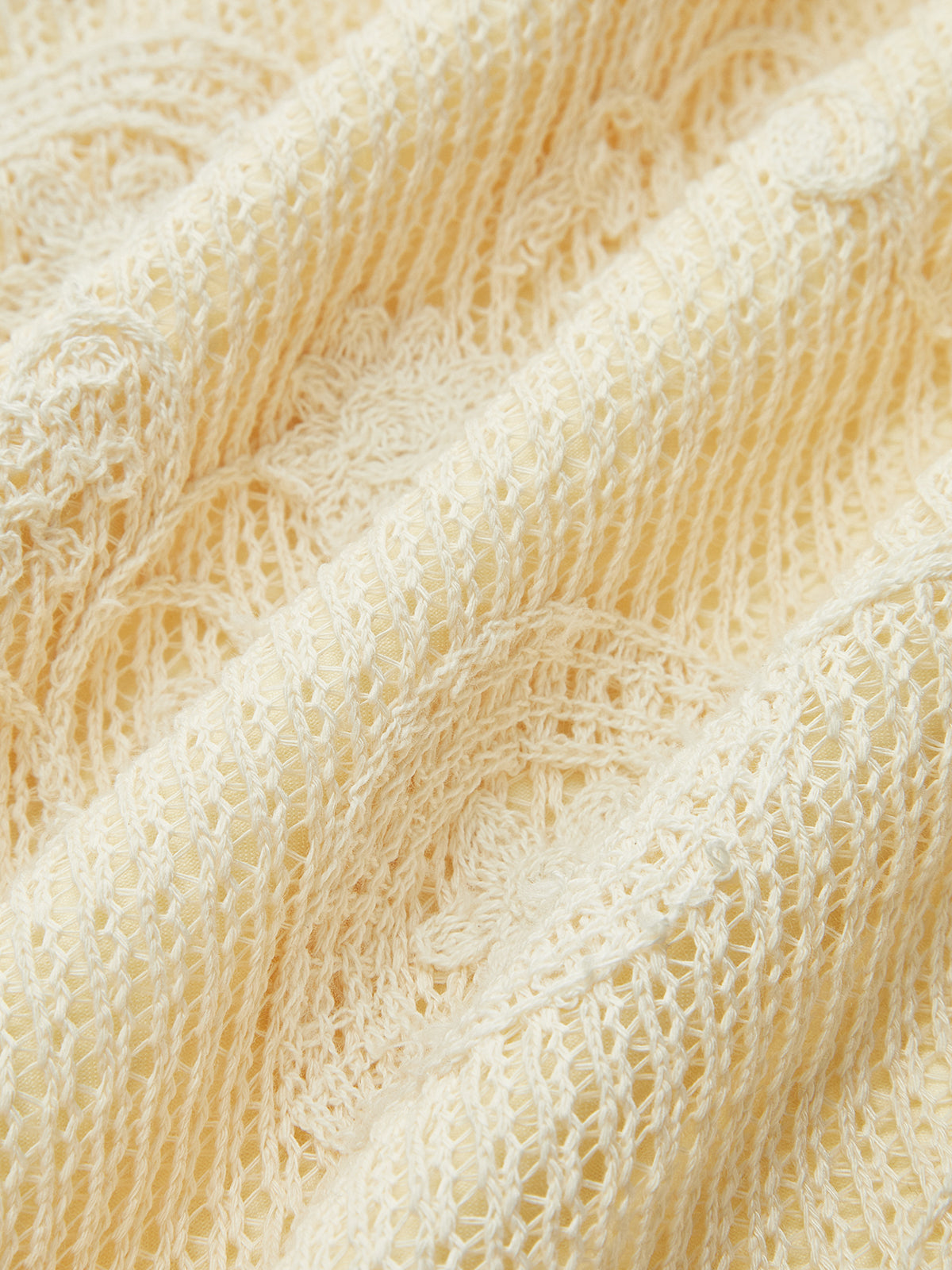 Kroşe Kemerli Midi Elbise