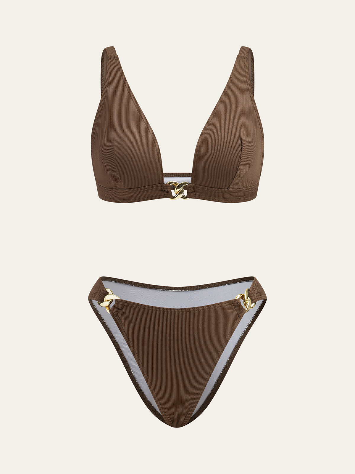 Metal Aksesuarlı Bikini Seti