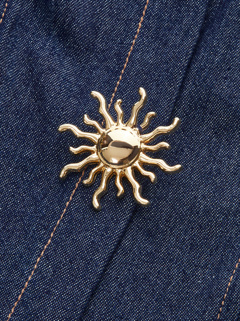 Denim Kolsuz Pileli Gömlek Elbise