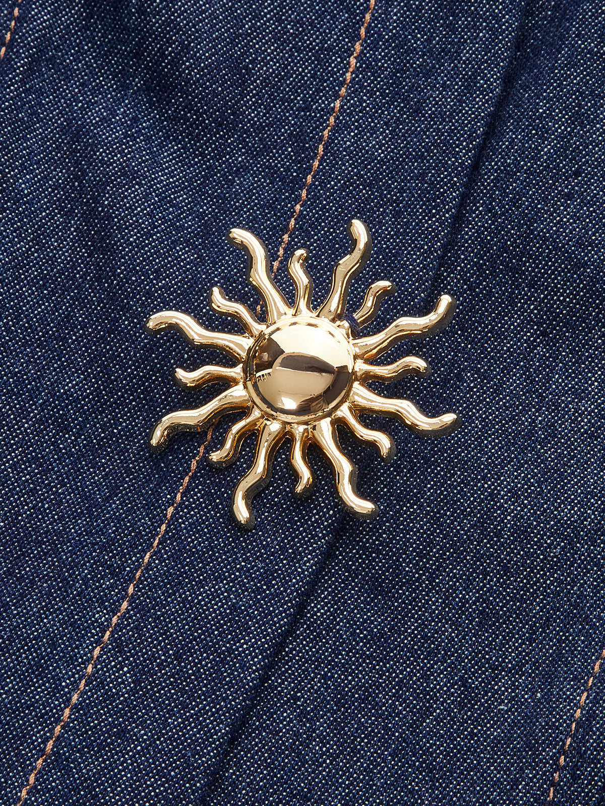 Denim Kolsuz Pileli Gömlek Elbise