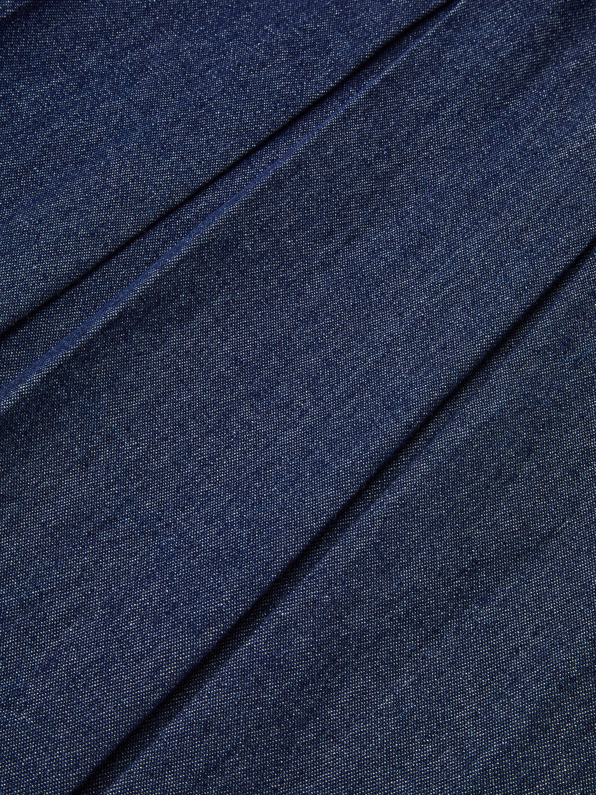 Denim Kolsuz Pileli Gömlek Elbise