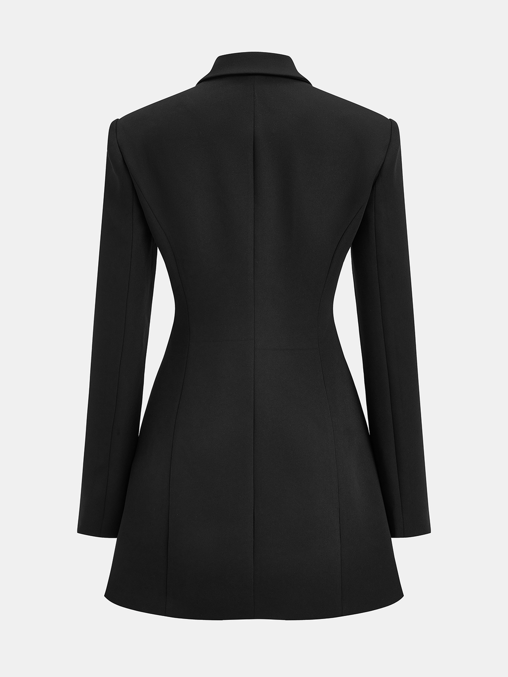 Düğmeli Yakalı Terzi Kesim Blazer Elbise