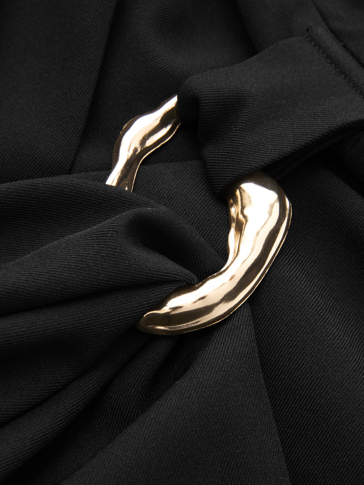 Transparan Kollu Metal Tokalı Blazer Elbise
