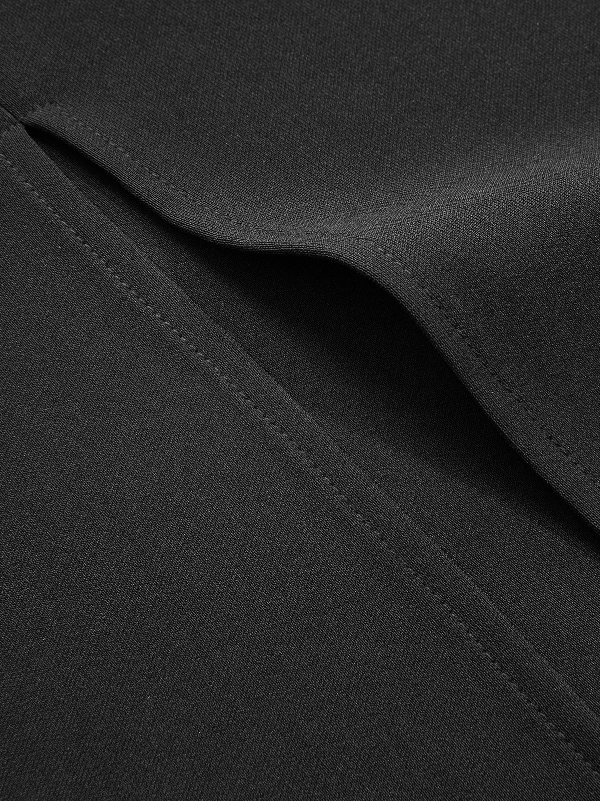 Draped File Pelerin Kollu Maxi Elbise