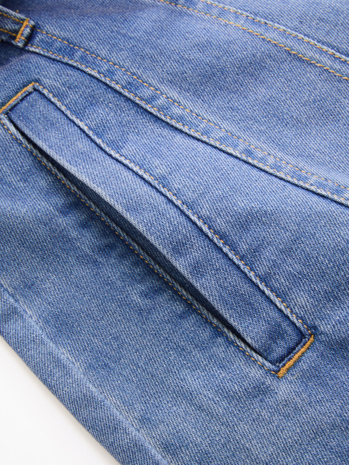 Kemerli Denim Kolsuz Gömlek Elbise