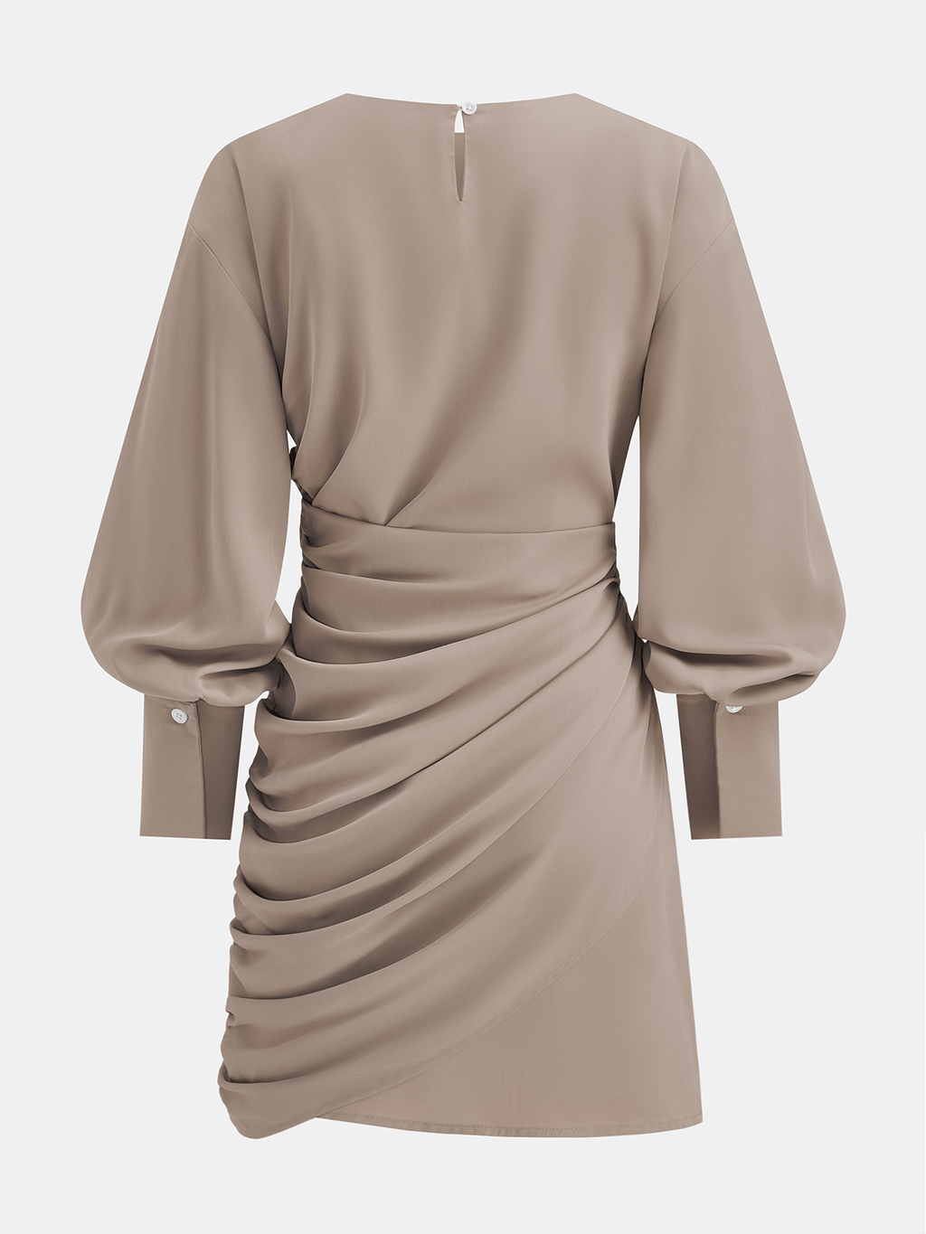 Piskopos Kollu Draped Mini Elbise