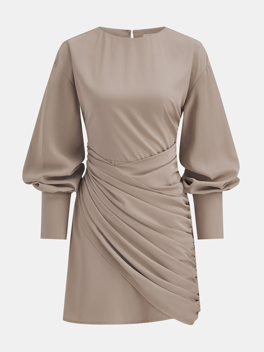 Piskopos Kollu Draped Mini Elbise