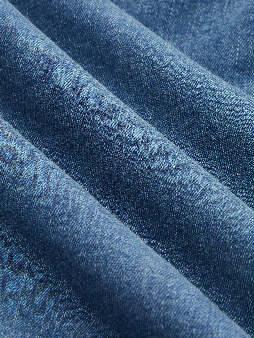 Halter Yaka Sırt Dekolteli Denim Midi Elbise