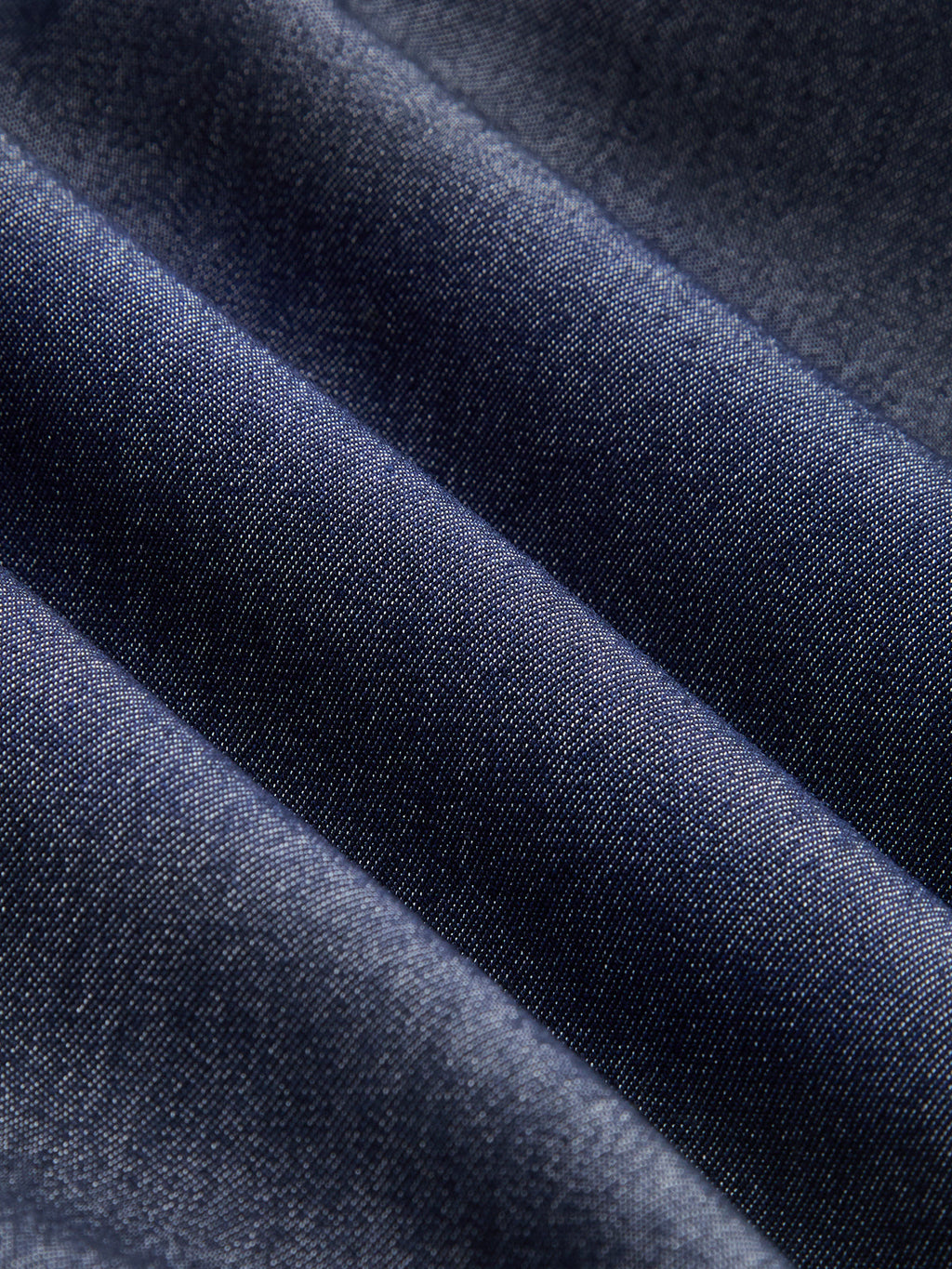 Kolsuz Önden Düğmeli Kemerli Denim Maxi Elbise