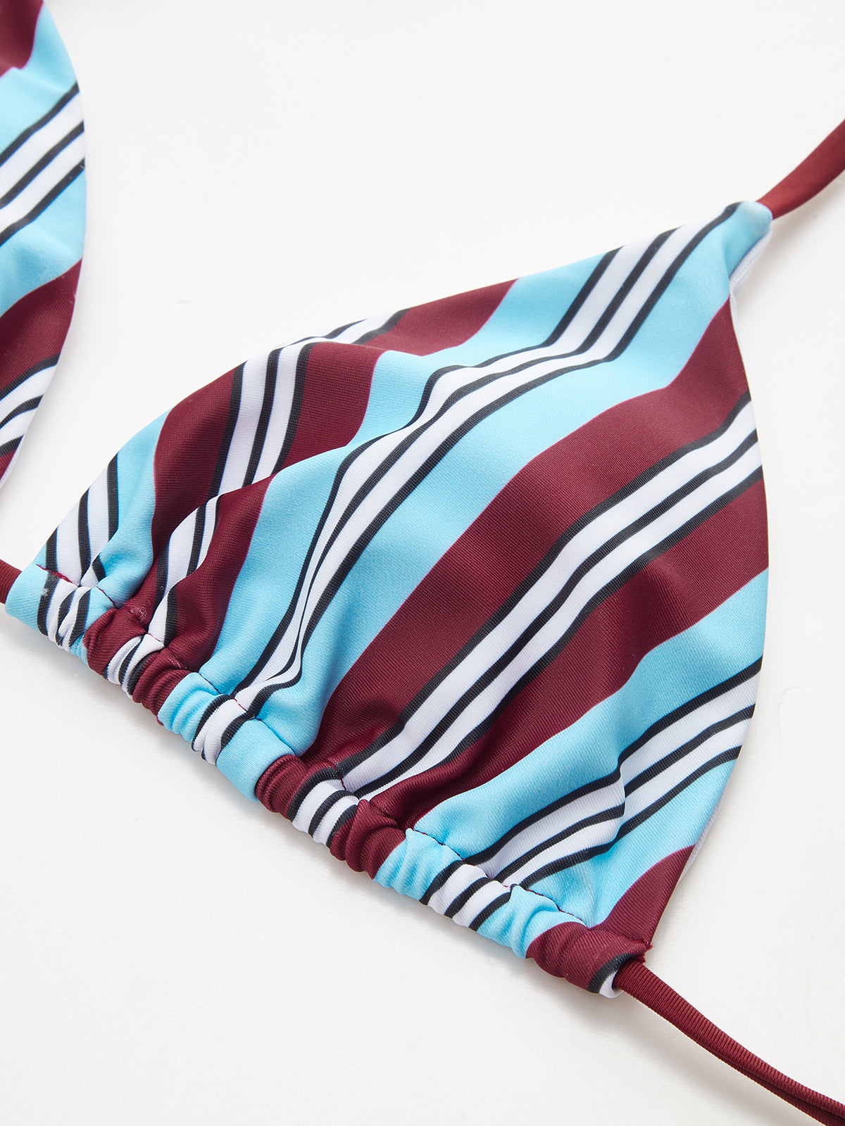Çizgili Triangle Bikini Seti