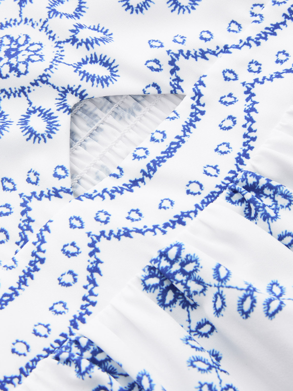 Boho Çiçek Desenli Dekolteli Maxi Elbise