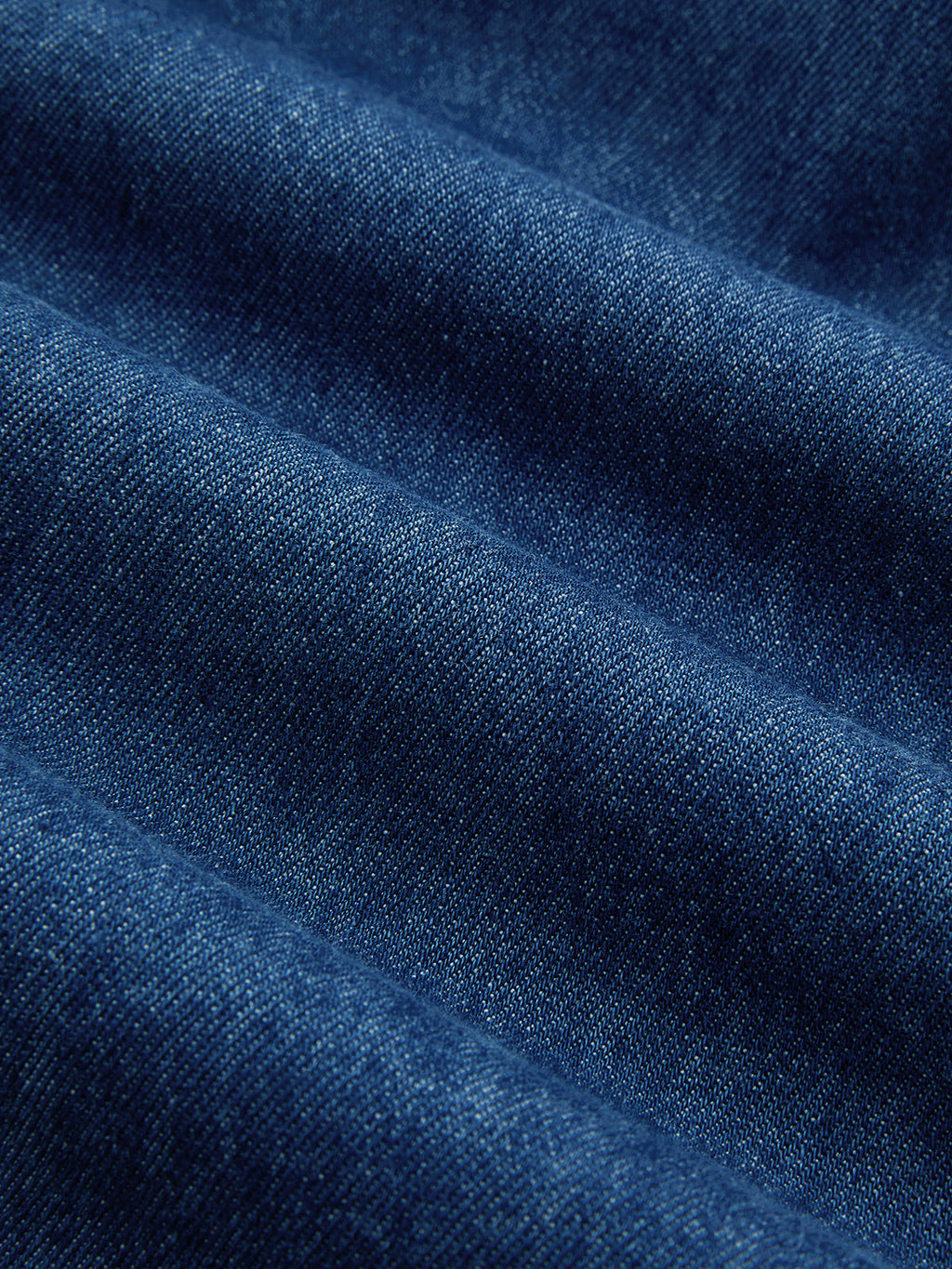 Tek Omuzlu Dekolteli Denim Midi Elbise