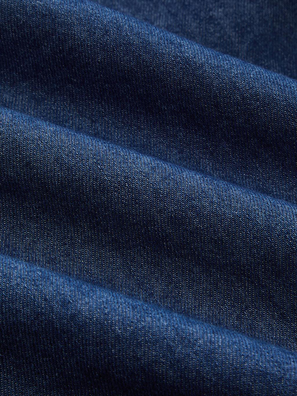 Kare Yaka Büzgü Dikişli Denim Maxi Elbise