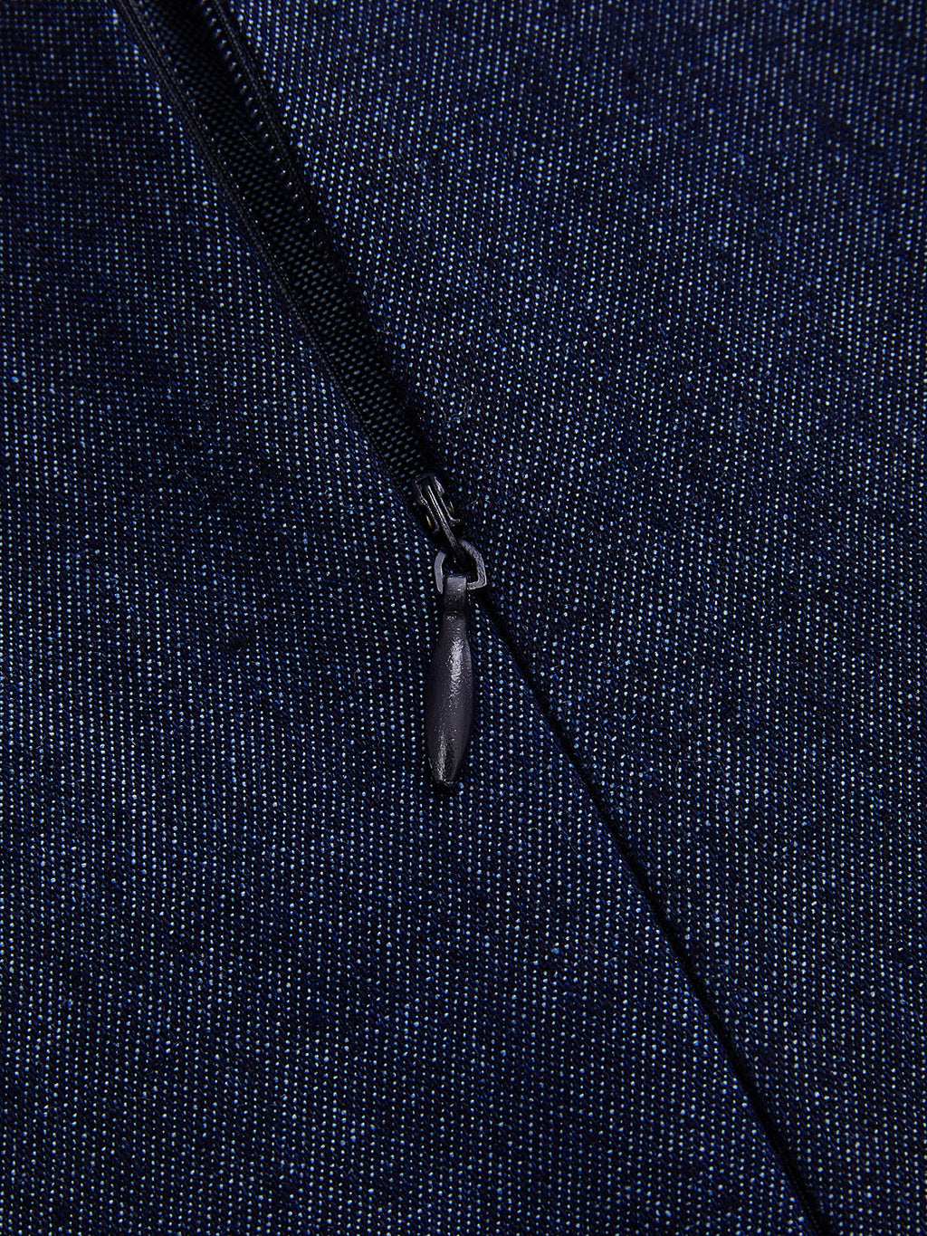 Kolsuz Kloş Denim Midi Elbise